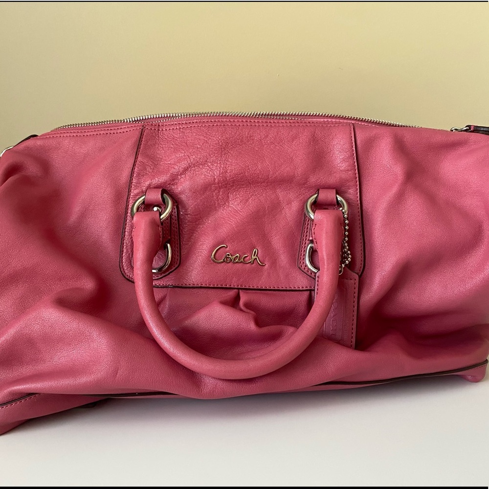 Pink coach purse